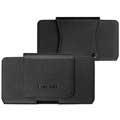 iPhone 7 Plus / iPhone 8 Plus Qialino Horizontal Holster Nahkalaukku - Musta