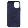 Qialino Premium iPhone 12/12 Pro Nahkainen Suojakotelo - Sininen