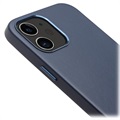 Qialino Premium iPhone 12 Mini Nahkainen Suojakotelo - Sininen
