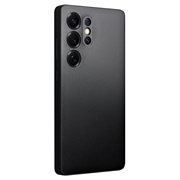 Samsung Galaxy S25 Ultra Qialino Smart View Läppänahkakotelo - Musta