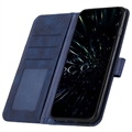 Samsung Galaxy A32 (4G) Quilted Sarja Lompakkokotelo Jalustalla - Sininen