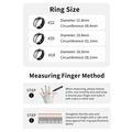 R09M Terveysvalvonta Smart Ring - Koko: 19.8mm - Hopea