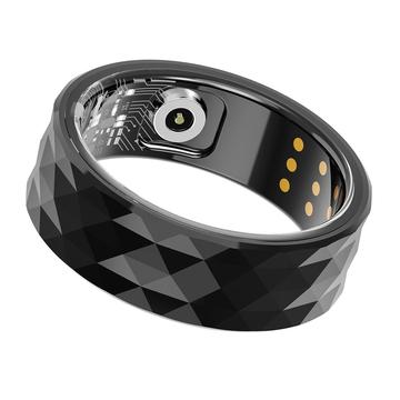 R12M Vedenpitävä Smart Ring - Koko: 17.8mm - Musta