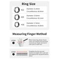 R12M Vedenpitävä Smart Ring - Koko: 19.8mm - Hopea