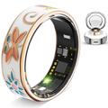 R18 Elegantti emali Smart Ring - Koko: 19.8mm - Värikäs