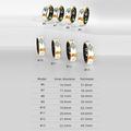 R18 Elegantti emali Smart Ring - Koko: 19.8mm