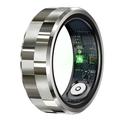 R9 Premium ruostumattomasta teräksestä Smart Ring latauskotelolla - Koko: 8/18.1mm