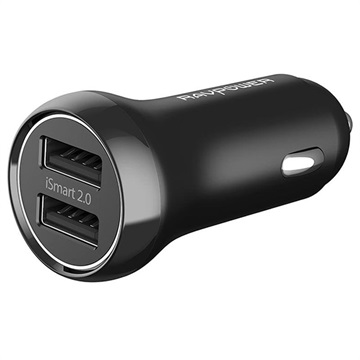 RAVPower RP-PC088 QC3.0 Dual USB Autolaturi - 30W - Musta