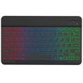 RGB-030 10-tuumainen langaton Bluetooth-näppäimistö RGB-taustavalolla - US Layout - musta