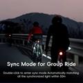 ROCKBROS R7 Vedenpitävä pyöräily pyöräily LED takavalo 12 Modes polkupyörä jarrujen tunnistaminen varoitusvalaisin