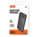 Recci RPB-N16C Ultra-Slim Powerbank 10000mAh - Musta