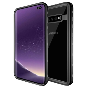 Redpepper IP68 Samsung Galaxy S10+ Vedenpitävä Suojakotelo - Musta / Kirkas