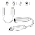 Reekin korkealaatuinen USB-C / 3.5mm sovitin - Valkoinen