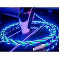 Reekin LED Floating RGB 3-in-1 -kaapeli - MicroUSB, Lightning, USB-C - 1m