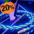 Reekin LED Kelluva RGB MicroUSB-kaapeli - 1m, 2A