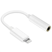 Reekin Lightning - 3.5mm Jack Audio Adapter - 10cm - Valkoinen