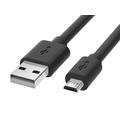 Reekin USB-A/MicroUSB-kaapeli - 2m - Musta