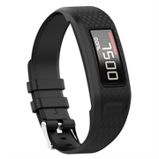 Garmin Vivofit 1/2 Vaihto Silikonihihna Integroidulla Kehyksellä - Musta