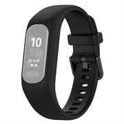 Garmin Vivosmart 5 Vaihto Silikonihihna Integroidulla Kehyksellä - Musta