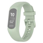 Garmin Vivosmart 5 Vaihto Silikonihihna Integroidulla Kehyksellä - Vaaleanvihreä