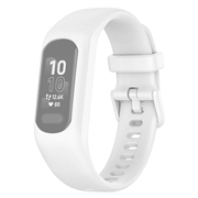 Garmin Vivosmart 5 Vaihto Silikonihihna Integroidulla Kehyksellä - Valkoinen