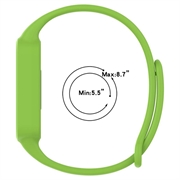 Xiaomi Smart Band 9 Active/Redmi Band 3 Vaihto Silikonihihna Integroidulla Kehyksellä