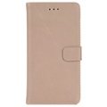 Huawei P9 Lite Retro Lompakkokotelo - Beige