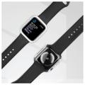Koristeellinen Tekojalokivi Apple Watch SE (2022)/SE/6/5/4 Kotelo Panssarilasi - 9H sella - 40mm - Hopea