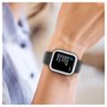 Koristeellinen Tekojalokivi Apple Watch SE (2022)/SE/6/5/4 Kotelo Panssarilasi - 9H sella - 40mm - Hopea
