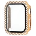 Koristeellinen Tekojalokivi Apple Watch SE (2022)/SE/6/5/4 Kotelo Panssarilasi - 9H sella - 44mm - Kulta
