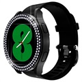 Koristeellinen Tekojalokivi Samsung Galaxy Watch5 Suojakotelo - 40mm - Musta