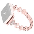 Jalokivimuotoinen Apple Watch 7/SE/6/5/4/3/2/1 Ranneke Strap - 45mm/44mm/42mm - Pinkki