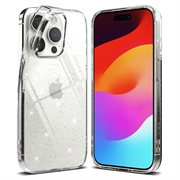 iPhone 15 Pro Ringke Air Glitter TPU Kotelo - Läpinäkyvä