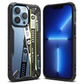 Ringke Fusion X Design iPhone 13 Pro Hybridikotelo - Lippubändi / Musta