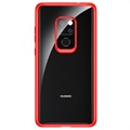 Rock Crystal Clear Huawei Mate 20 Hybridikotelo - Punainen / Läpinäkyvä