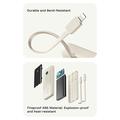 Rock P90 20000mAh:n varavirtalaturi, mukana USB-C- ja Lightning-kaapelit - valkoinen