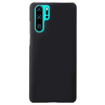 Huawei P30 Pro Kumipäällysteinen Muovikuori - Musta