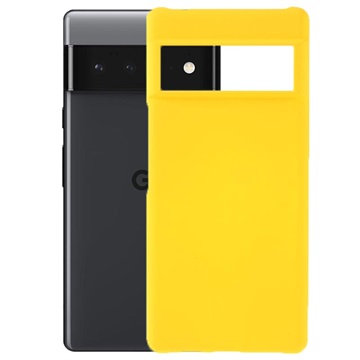 Google Pixel 6 Pro Kumipinnoitettu Muovikuori - Keltainen