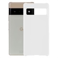 Google Pixel 7 Kumipäällysteinen Muovikuori - Valkoinen