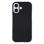iPhone 17 Kumipäällysteinen Muovikuori - Musta
