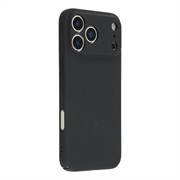 iPhone 18 Pro Max Kumipäällysteinen Muovikuori - Musta