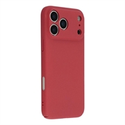 iPhone 18 Pro Max Kumipäällysteinen Muovikuori - Punainen