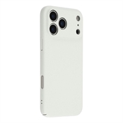 iPhone 18 Pro Max Kumipäällysteinen Muovikuori - Valkoinen