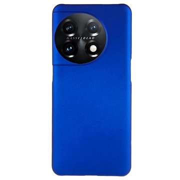 OnePlus 11 Kumipäällysteinen Muovikuori - Sininen