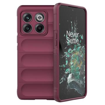 Rugged Sarja OnePlus 10T/Ace Pro TPU Suojakuori - Viininpunainen