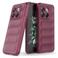 Rugged Sarja OnePlus 10T/Ace Pro TPU Suojakuori - Viininpunainen
