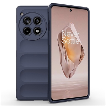 OnePlus 12R/Ace 3 Rugged Sarja TPU Suojakuori - Tummansininen