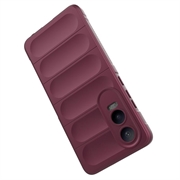 OnePlus Nord CE4 Lite/Oppo K12x Rugged TPU Suojakuori - Viininpunainen