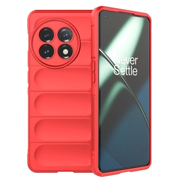 Rugged Sarja OnePlus 11 TPU Suojakuori - Punainen