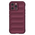 Rugged Sarja iPhone 14 Pro Max TPU Suojakuori - Viininpunainen